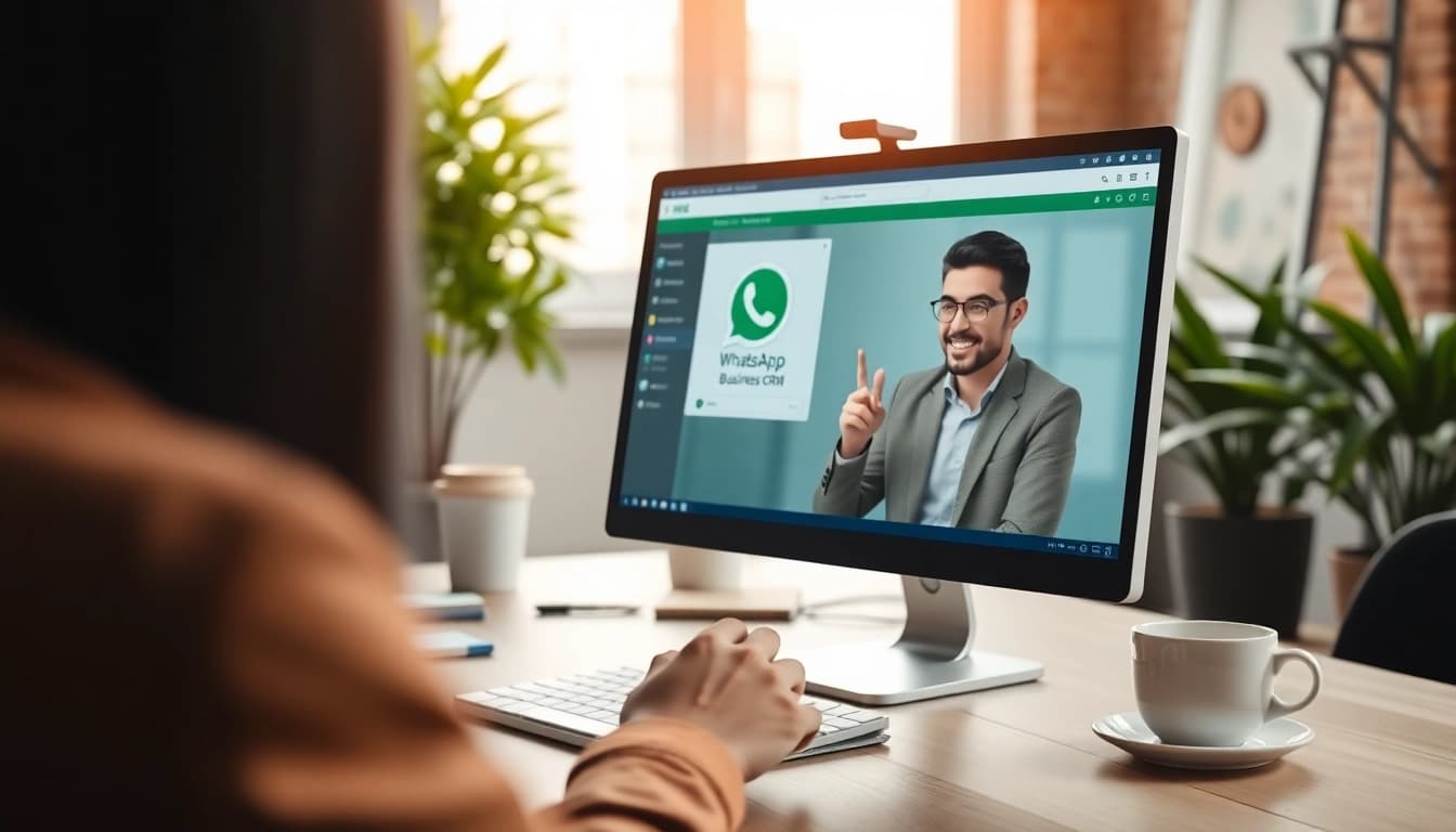 Enhance customer interactions using WhatsApp Business CRM through a modern professional setup.