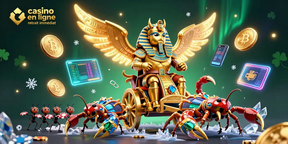 Jouez au casino en ligne retrait immédiat avec des éléments fascinants dans un monde vibrant et coloré.