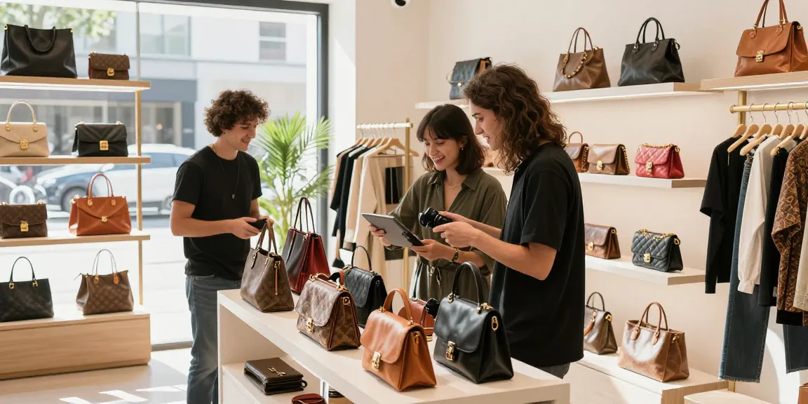 Engaging shopping experience at 레플리카 쇼핑몰 showcasing luxury replicas in a modern retail environment.