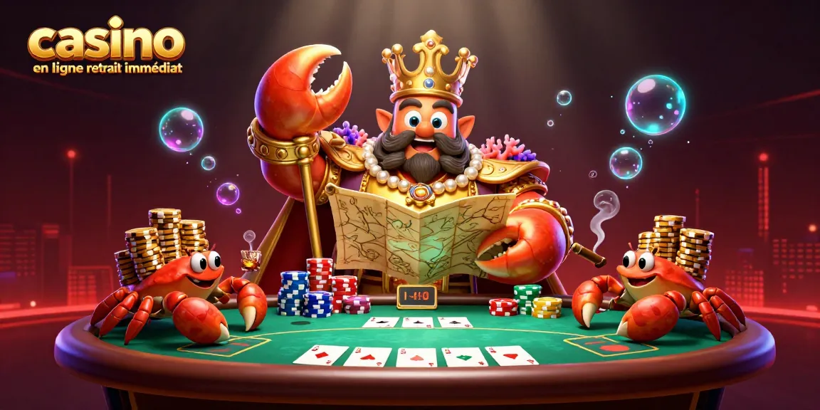 Découvrez le casino en ligne retrait immédiat avec l'empereur crabe et des jetons d'or