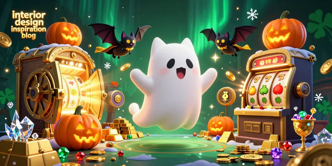 Experience the thrill of the casino with our interior design inspiration blog showcasing a delightful ghost cat and gems.