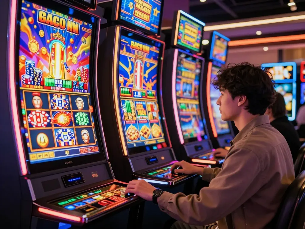 Pemain merasakan kegembiraan saat bermain game slot gacor hari ini di lingkungan kasino online yang imersif.