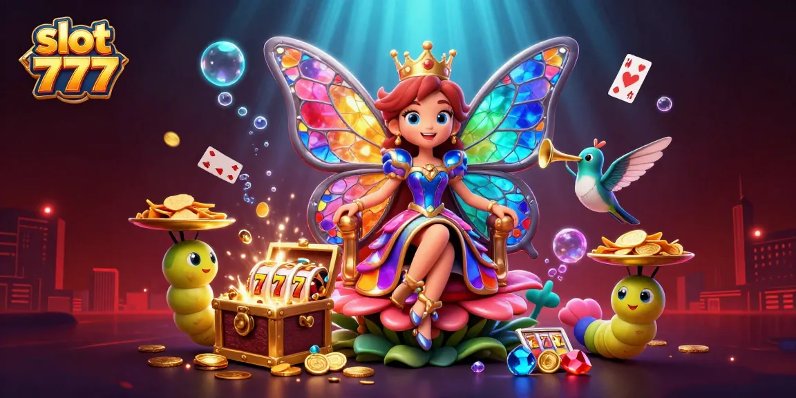 Slot 777 menawarkan pengalaman permainan yang menakjubkan dengan ratu kupu-kupu 3D dan elemen kasino yang kaya.