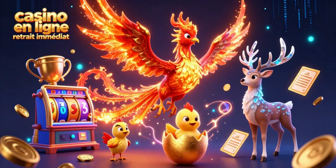 Profitez d'une expérience de jeu au casino en ligne retrait immédiat avec une illustration captivante de personnages fantastiques.