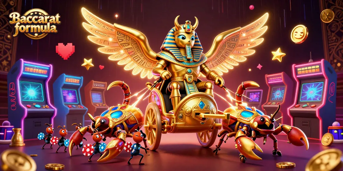 Enhance your baccarat formula skills with our dynamic casino illustration filled with action and strategy.