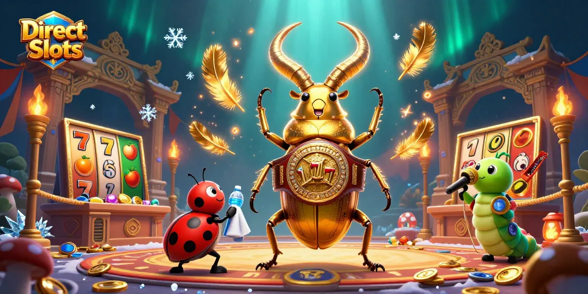 Experience thrilling action with Direct Web Slots in a dynamic 3D casino scene featuring engaging game elements and vibrant characters.