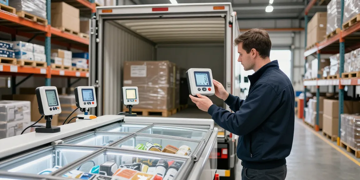 Frigo Transport in Dortmund: Kühltransporter beim Beladen mit Temperatursicherung.
