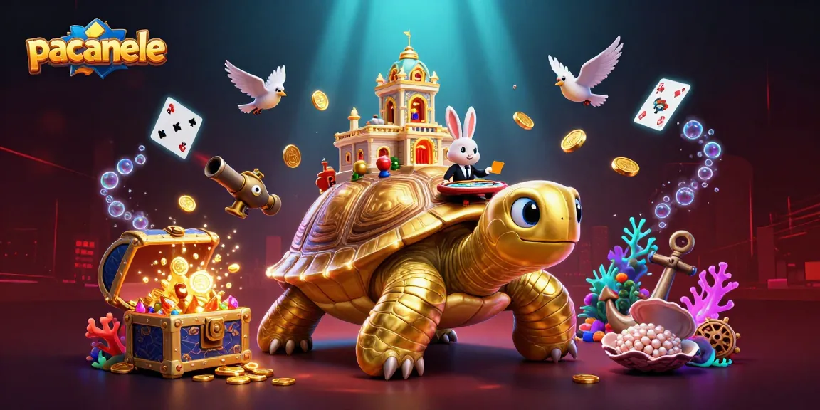 Joacă pacanele online cu o ilustrație animată fericită, inspirată din lumea jocurilor de noroc.