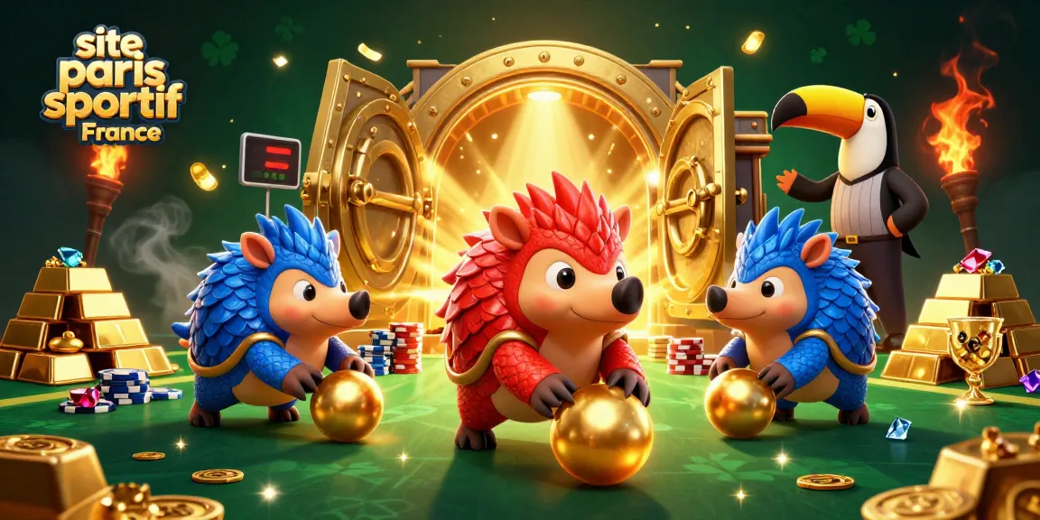 Les pangolins rivaux jouent avec des jetons de poker sur le site paris sportif France.