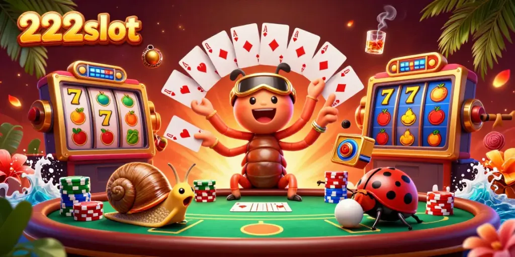 Menangkan jackpot dengan 222slot dalam ilustrasi kasino penuh warna dan detail menakjubkan.