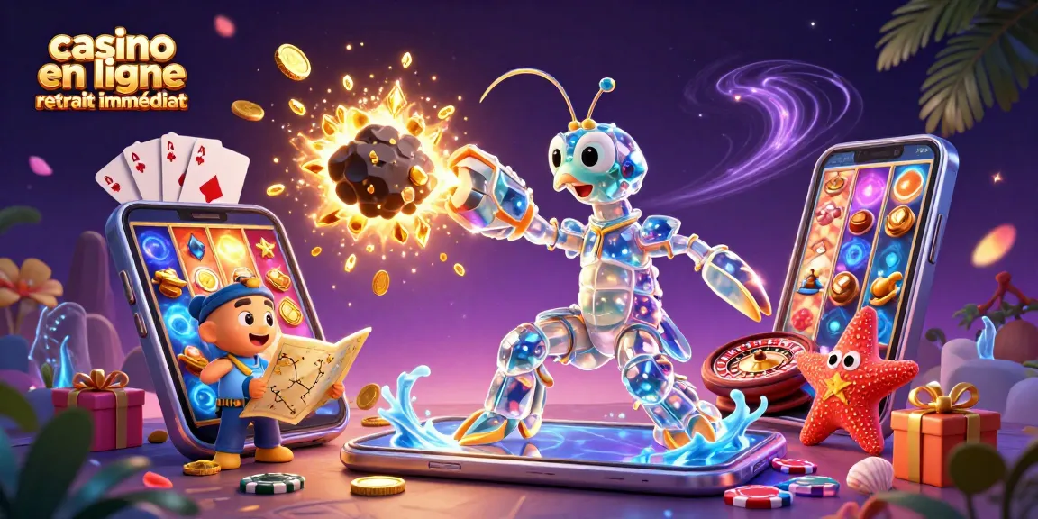 Jeux sur casino en ligne retrait immédiat avec un samouraï de crevette galactique frappant un astéroïde
