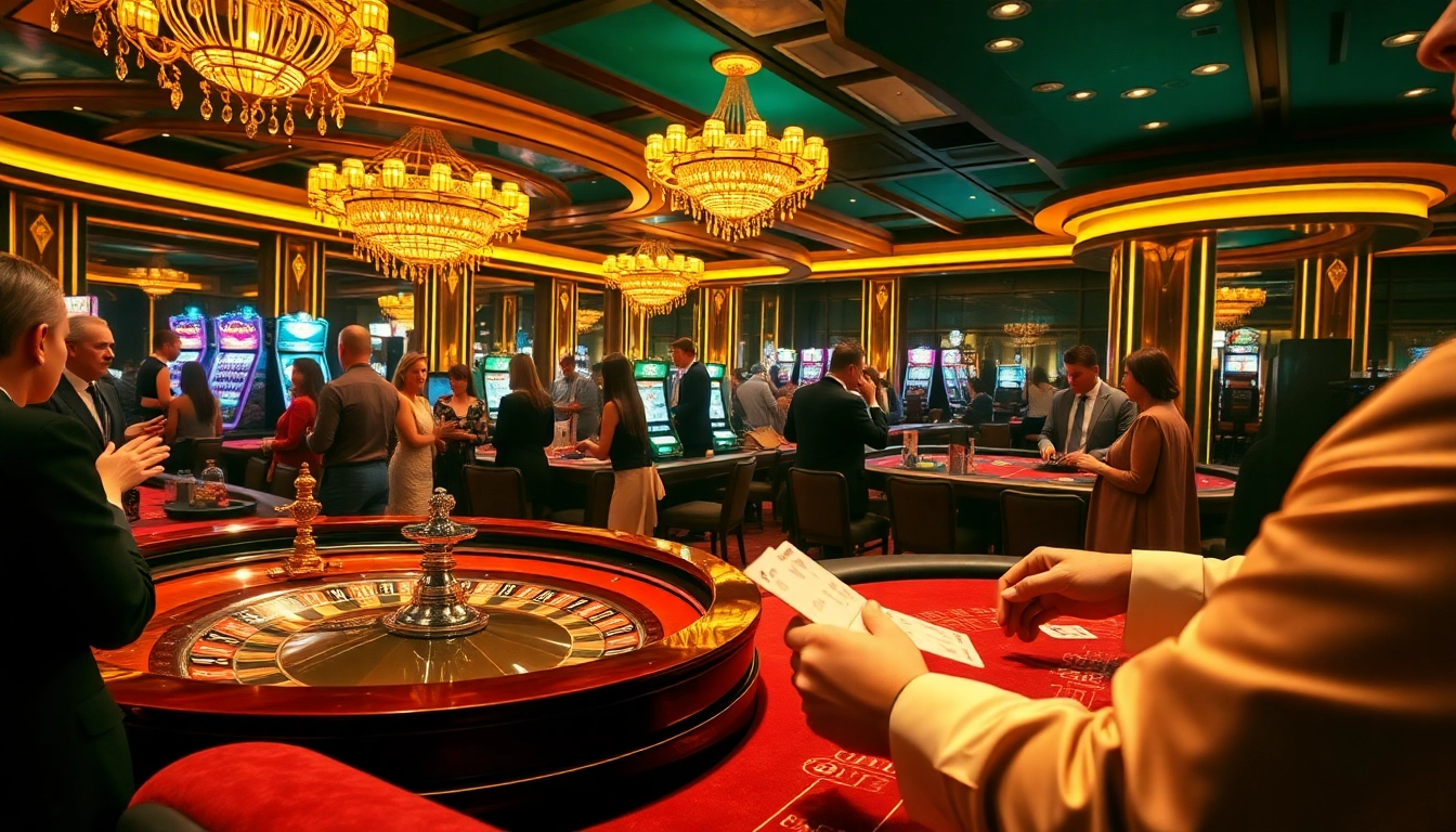 Atmosphère excitante dans les meilleurs casino en ligne avec une roue de roulette engageante et une action de poker.
