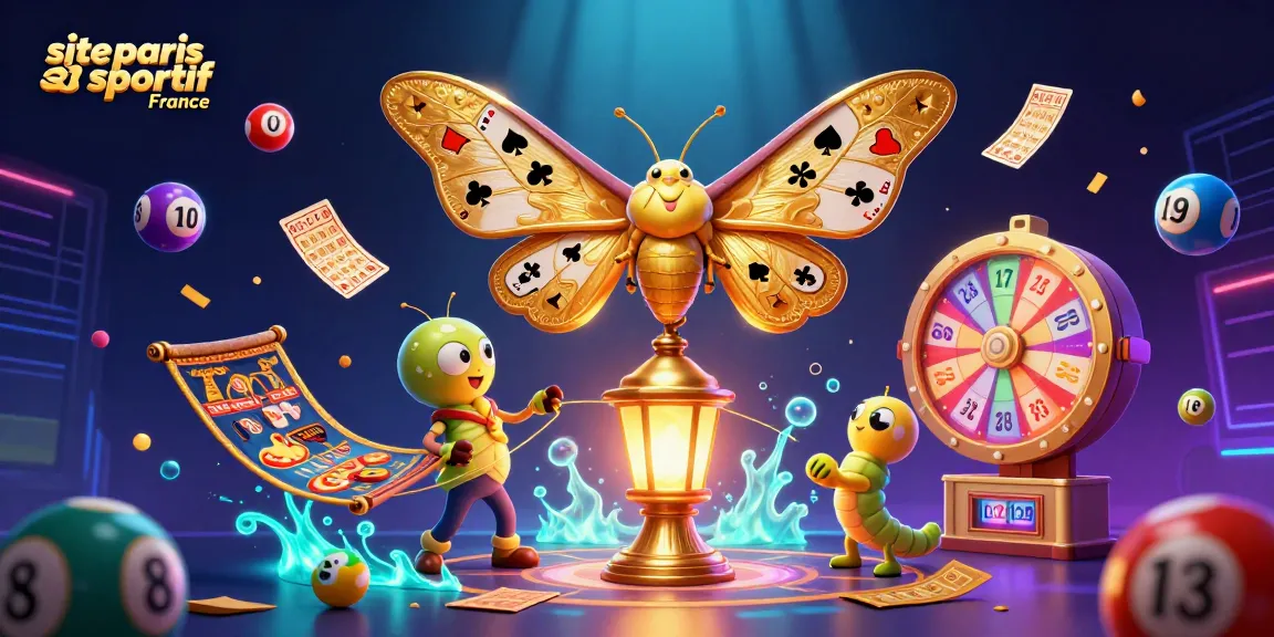 Plongez dans l'univers de site paris sportif France avec ce magnifique papillon et ses jeux de loterie éclatants.