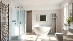 Sonni sanitär GmbH bietet hochwertige Badezimmerprodukte in einem eleganten Umfeld.