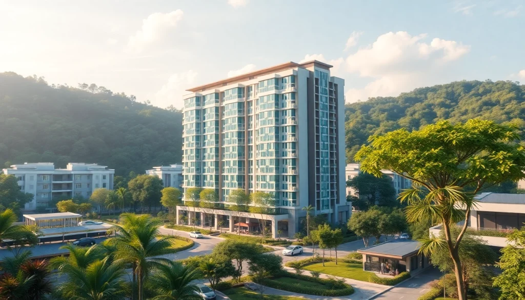 Discover the elegant Tampines EC development showcasing modern architecture in a lush urban landscape.