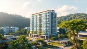 Discover the elegant Tampines EC development showcasing modern architecture in a lush urban landscape.