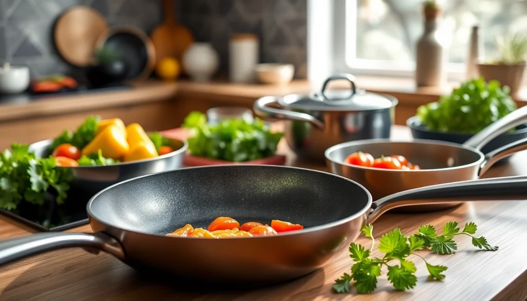 Discover the best cookware for induction NZ with stylish pots and pans on display.