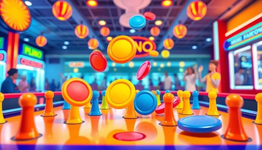 Menampilkan permainan demo plinko yang menarik dengan bola berwarna cerah yang jatuh melalui pin.