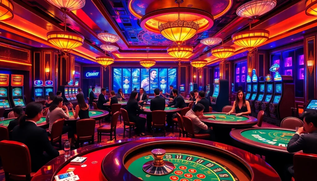 Experience the excitement of casino gaming inspired by https://hanoiculturetravel.com/, featuring vibrant tables and high-stakes action.